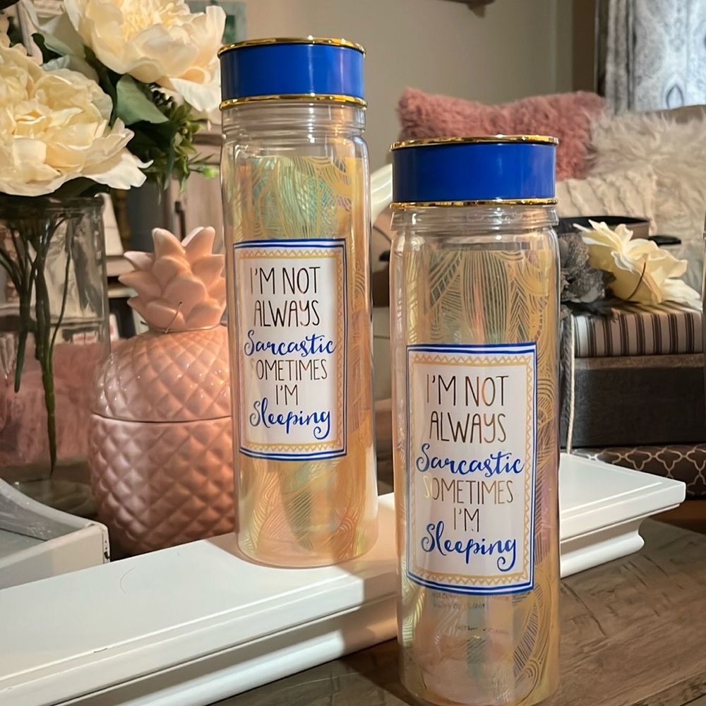 Set of 2 double walled 20oz water bottles